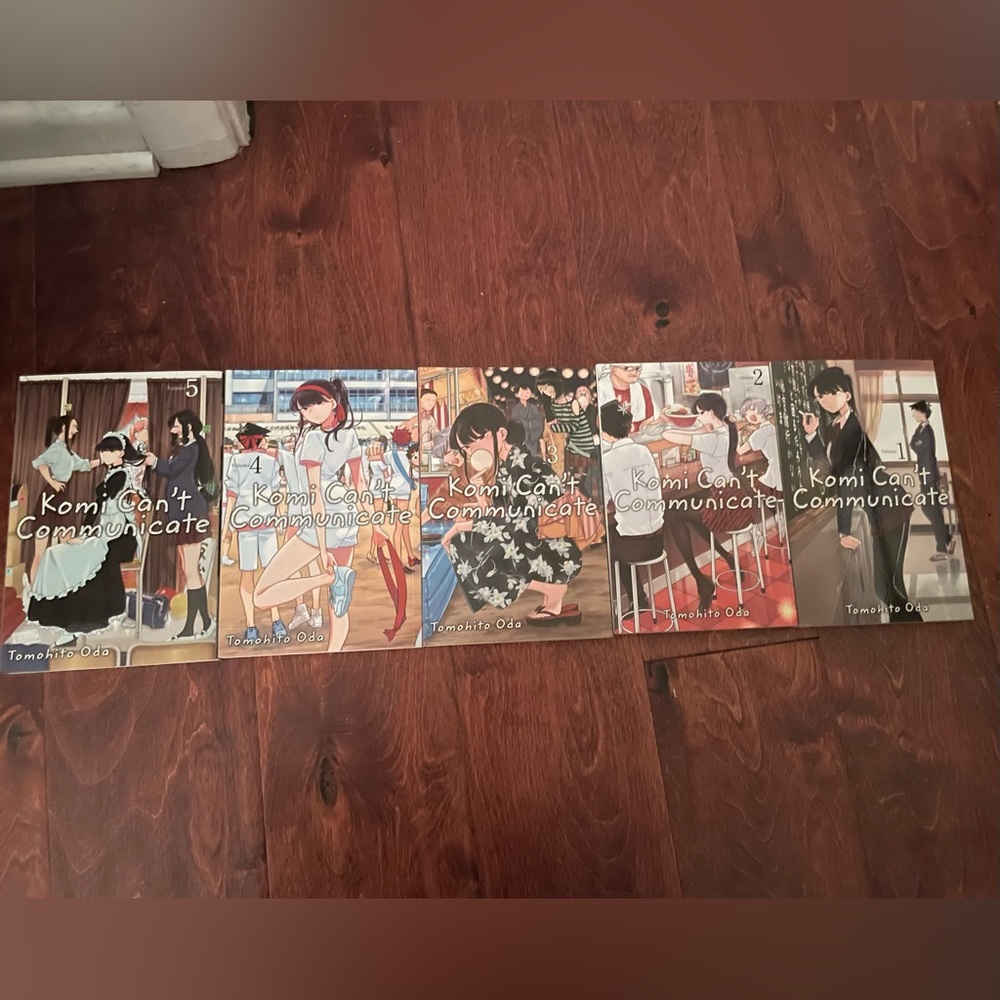 komi can’t communicate manga books 1-5